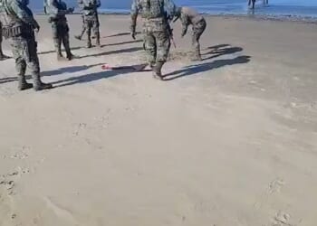 The IBWC is a binational agency which oversees the border and water treaties between the US and Mexico, marking the international boundary as one of it's several jobs