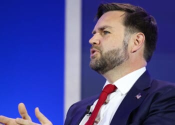 Vice President J.D. Vance speaks during the Make America Healthy Again summit in Washington, D.C., on Nov. 12, 2025.