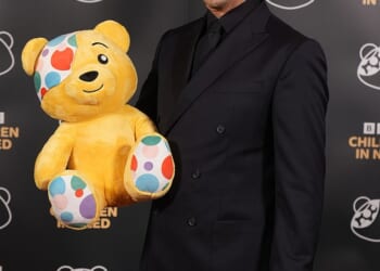 Vernon Kay, who is one of this year's main hosts, was spotted arriving at MediaCity in Salford, Manchester before tonight's show