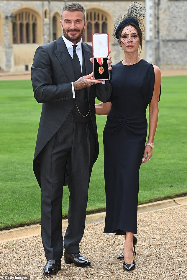 Lady Beckham has adopted a new title after husband Sir David received his knighthood