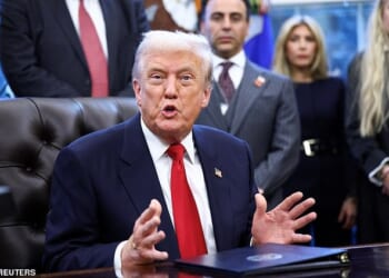 Donald Trump in the Oval Office on November 10. The president has threatened military action over the targeted killings of Nigeria's Christians by radical Islamists