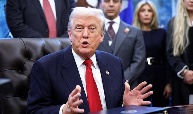 Donald Trump in the Oval Office on November 10. The president has threatened military action over the targeted killings of Nigeria's Christians by radical Islamists