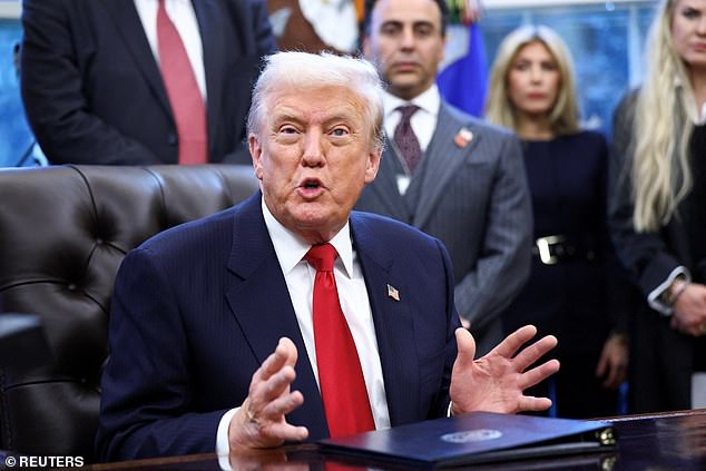 Donald Trump in the Oval Office on November 10. The president has threatened military action over the targeted killings of Nigeria's Christians by radical Islamists