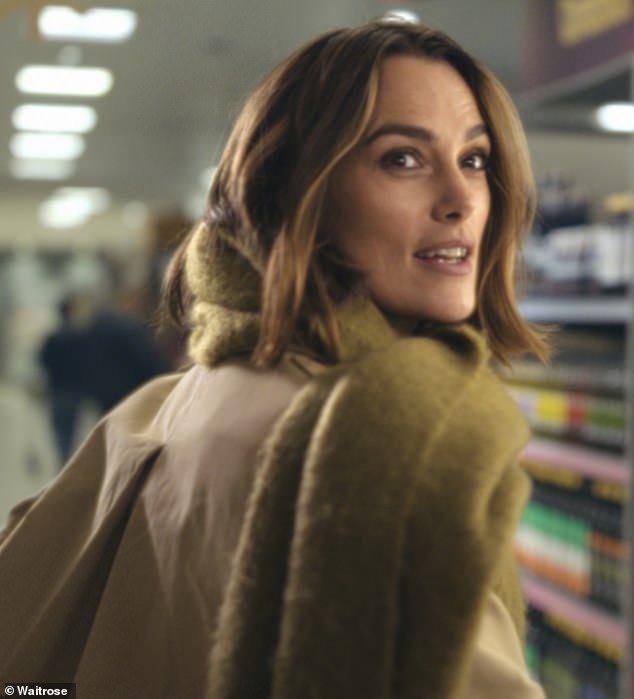 Waitrose says the point of the advert is food as a love language, and what Keira is telling Phil with a tray of home-made biscuits decorated with big bushy icing beards is that nerdy men in duffel coats can have film star girlfriends