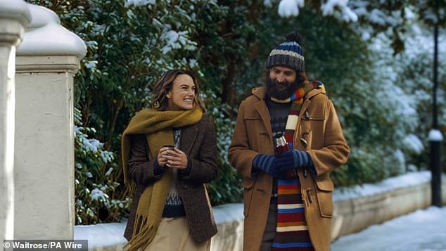 Waitrose has entered the Christmas advert  fray with a syrupy four-minute mini-movie inspired by Richard Curtis romcoms starring actress Keira Knightley and comedian Joe Wilkinson