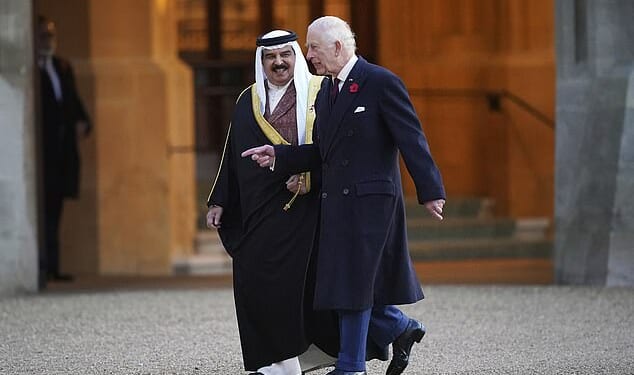 Speculation has mounted over Andrew Mountbatten-Windsor's future after the King was flown by helicopter to a secret summit in the Cotswolds with the King of Bahrain