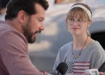 Conservative commentator Steven Crowder talks with a University of Oklahoma student in a video published Monday.