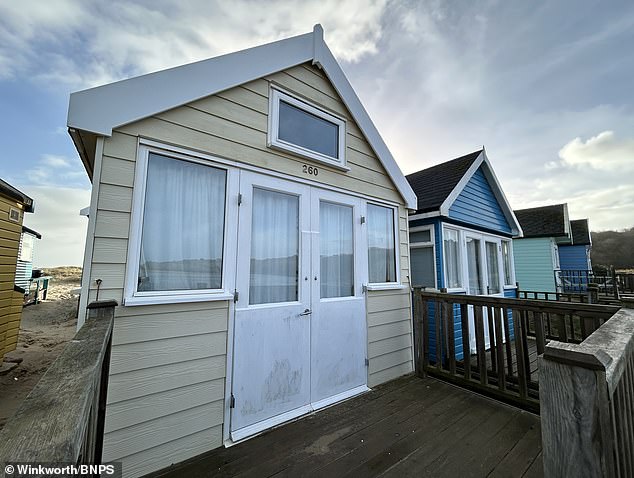 In March a 16ft by 13ft beach hut (pictured) went on the market for a staggering £430,000 - and it didn't even face the sea
