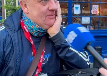 Gary Bellamy, a 54-year-old research nurse from Greenwich, said he was angry that Ms Reeves has increased alcohol duty as he sat outside the pub