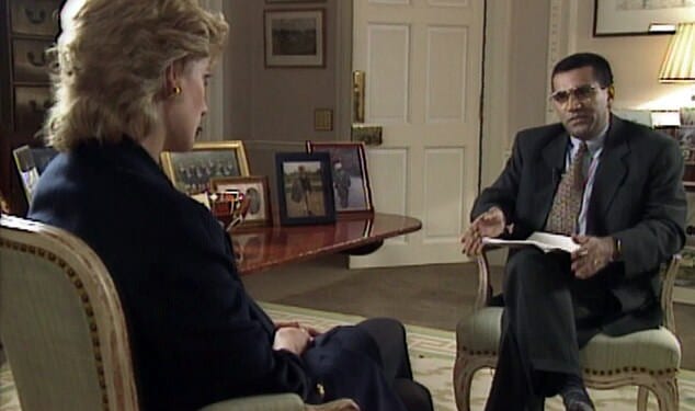 The Martin Bashir interview with Princess Diana in 1995 which used mock up bank statements to get her speak