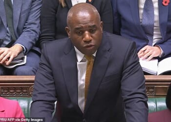 Filling in for Keir Starmer in the Commons, Justice Secretary David Lammy started the session by paying a sombre Remembrance tribute