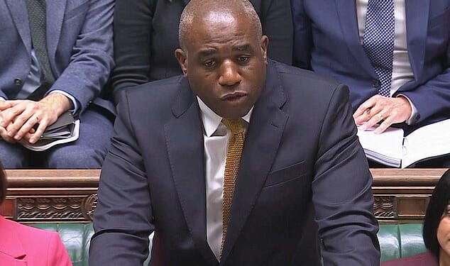 Filling in for Keir Starmer in the Commons, Justice Secretary David Lammy started the session by paying a sombre Remembrance tribute