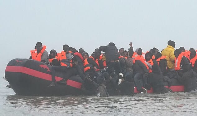 More than 1,200 mostly young men sailed here illegally over two days on 18 traffickers’ boats from France. Around 50,000 have crossed the Channel since Labour came to power in July 2024
