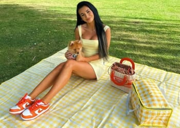 British influencer Brittany Miller (pictured), 29, of East Sussex, took to her social media page on Monday to share a groveling apology after her crime was exposed online