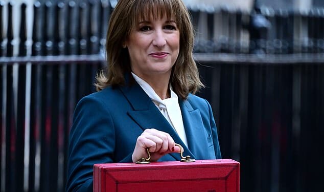 Rachel Reeves, pictured on Budget day, dropped a £30 billion tax bomb on Britain on Wednesday as she bowed to Left-wing demands to boost benefit handouts