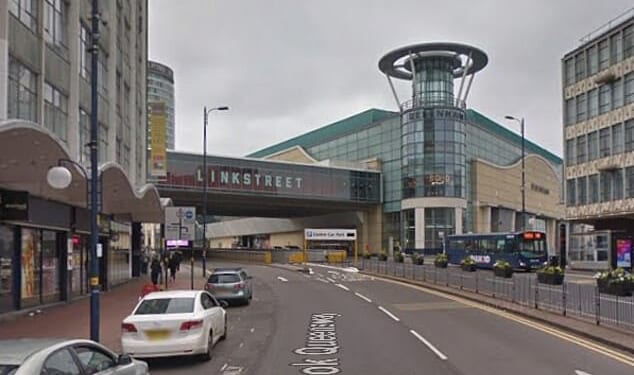 Pictured: Smallbrook Queensway in Birmingham where the stabbing took place