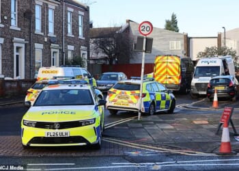 Emergency services were called to Durham Street in Elswick at around 6.45pm on Friday