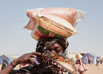 Women flee El Fasher with children, but often without husbands