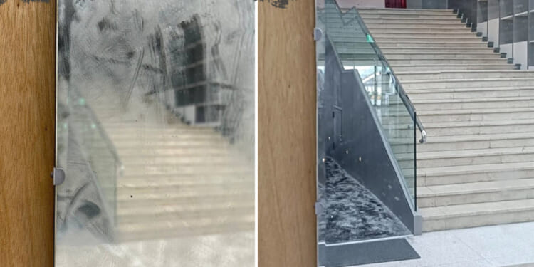 Work of art on display in museum DESTROYED after volunteer wiped the dust off it using toilet roll