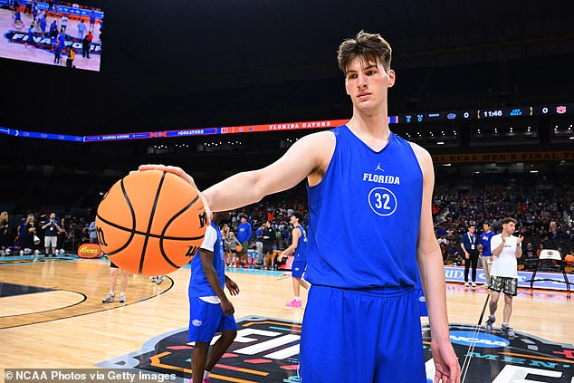 Olivier Rioux became the tallest college basketball player ever after making his debut