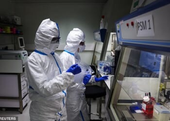 The above image shows scientists in Paris, France, working to monitor the spread of bird flu. French authorities have warned that a bird flu outbreak could be deadlier than that for Covid