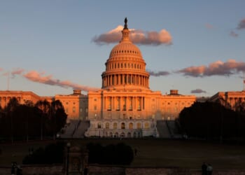 The U.S. Capitol in Washington, D.C. is pictured at sunset on Nov. 12.