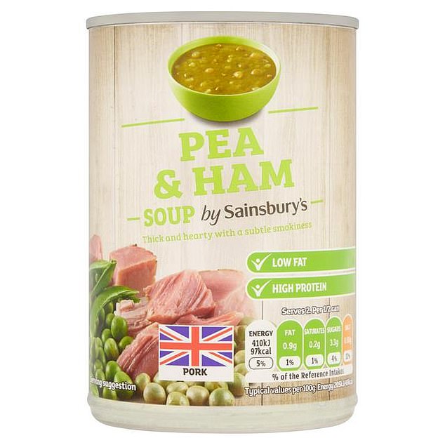 Sainsbury's Pea and Ham Soup (63p) - HEALTH FACTOR: 4/5