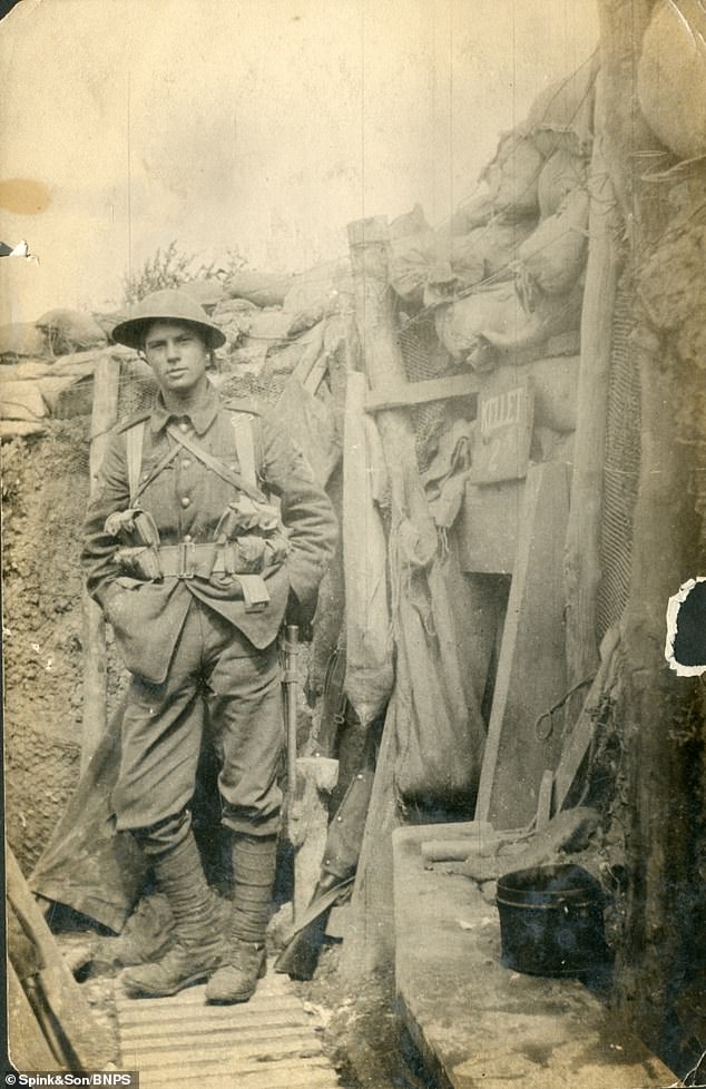 Captain Reginald Haine (pictured) received Britain¿s highest gallantry award for his exploits in 1917, with the Victoria Cross citation highlighting the officer¿s ¿splendid personal example¿.