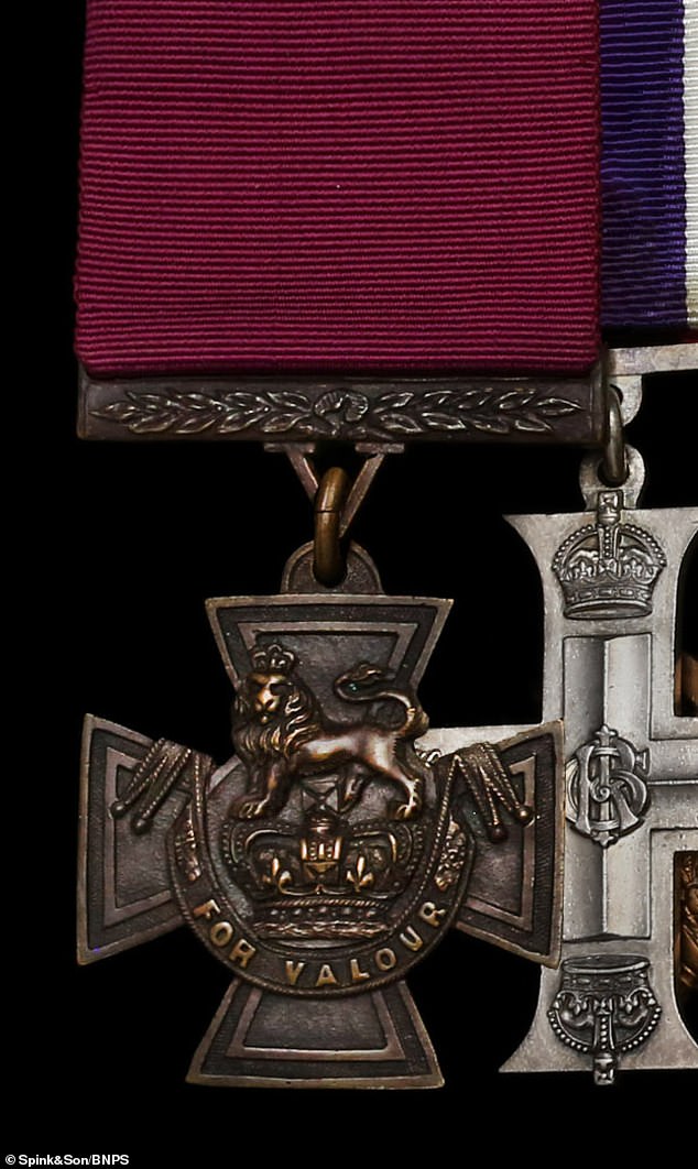 The captain's medal which sold for £260,000, but with fees added on the total price paid for them was £318,000