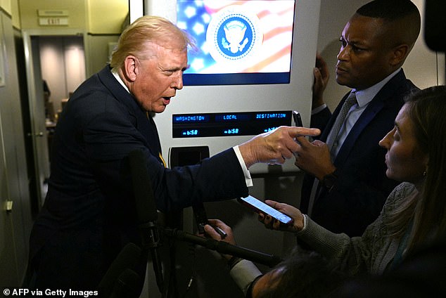 Earlier this month, Trump snapped at a journalist after being asked about the Epstein files on Air Force One