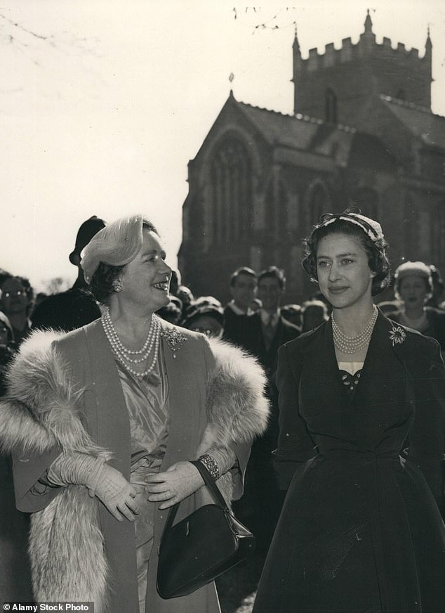 Queen Elizabeth The Queen Mother and Princess Margaret, attended the wedding