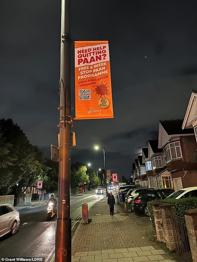 The Labour-run council has put up banners in three hotspots around Wembley to warn of fines