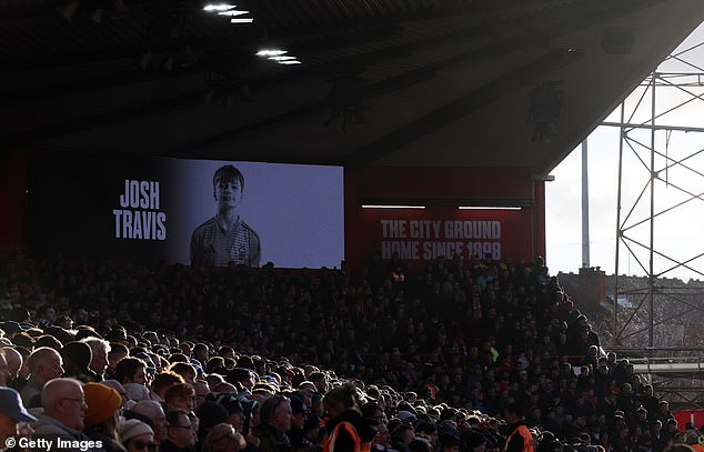 A minutes silence was held for Josh ahead of Premier League match between Nottingham Forest and Brighton & Hove Albion at City Ground on Sunday.