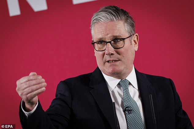 Sir Keir Starmer earlier used a press conference to jibe at the watchdog's 'significant error' over the Budget leak and question the judgement of the independent body