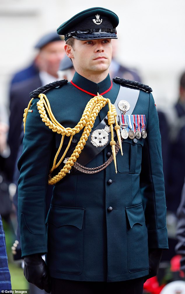 The Rifles officer drew attention from fans for his dashing good looks, particularly when he first appeared by the Queen's side during the Princess of Wales’s carol service at Westminster Abbey in 2022