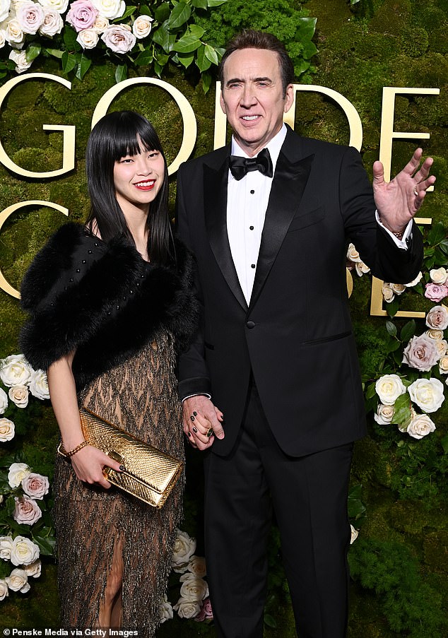 The father-of-three is currently enjoying wedded bliss with his fifth wife, Riko Shibata, 29, whom he married in 2021 (pictured together in 2025)