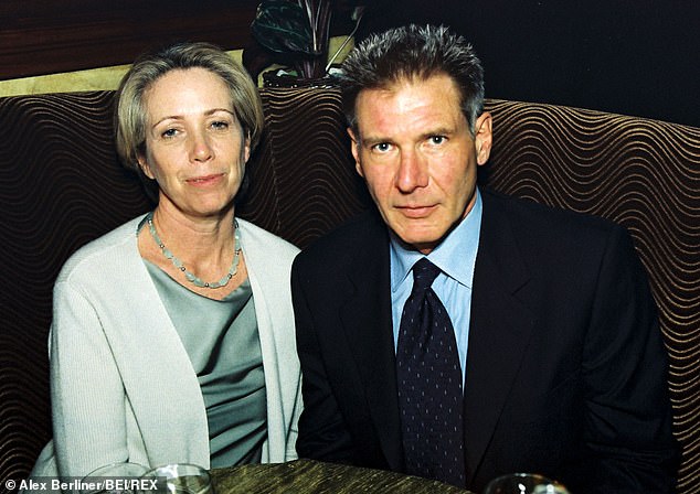 And then Ford was married to Melissa Mathison from 1983 until 2004 (pictured together in 2000)