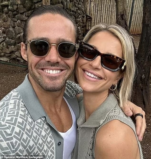 Her husband of seven years was unable to support the star in Australia because he is currently completing his sixth Iron Man in a row in Brazil before he heads to his final race in Antarctica