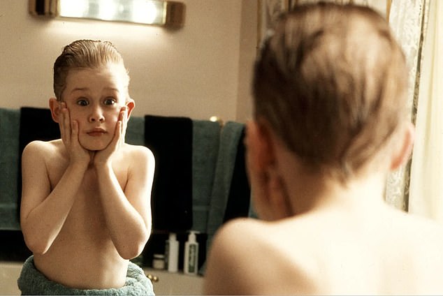 Macaulay Culkin (pictured) as Kevin McCallister in Home Alone, which was voted by one in five Brits as their favourite Christmas film