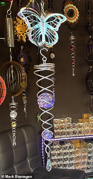 A decoration at Leeds Christmas market, pictured