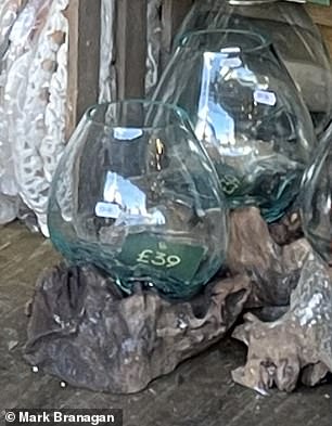 A decoration at Leeds Christmas market, pictured