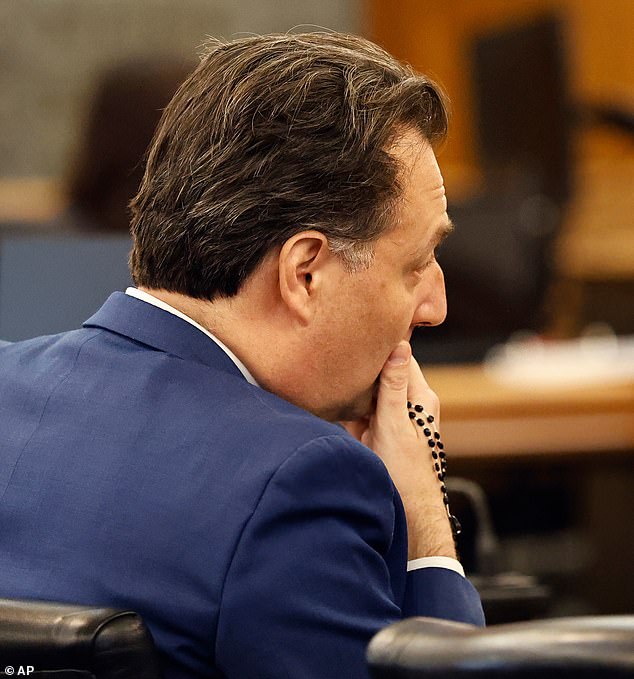 Walshe clutched rosary beads as he watched his attorney present his version of events for the day Ana Walshe disappeared - claiming he found her suddenly dead in bed and disposed of her body in a state of panic