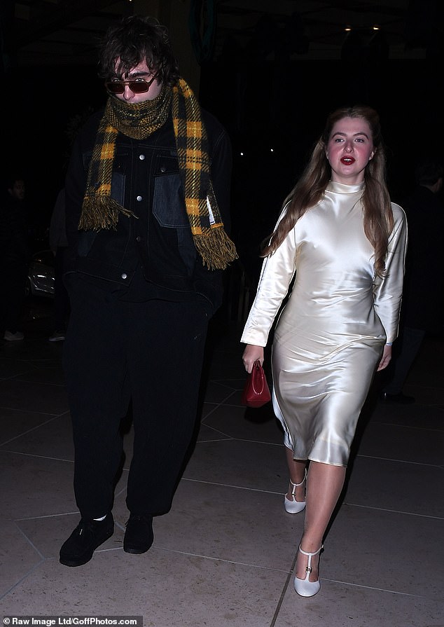 Gene Gallagher, son of Oasis' Liam, joined cousin Anais, who is the daughter of fellow brother Noel