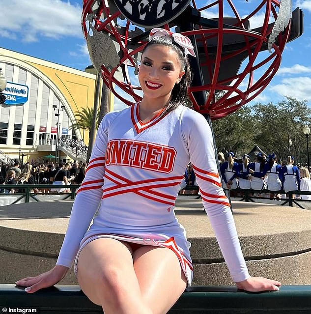As seen on her Instagram page, Aguilera was a football fan with experience in cheerleading
