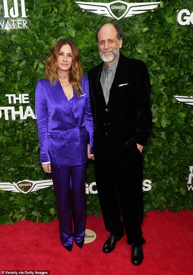 Julia Roberts looked simply ageless as she soaked up the event's A-list star power with director Luca Guadagnino by her side