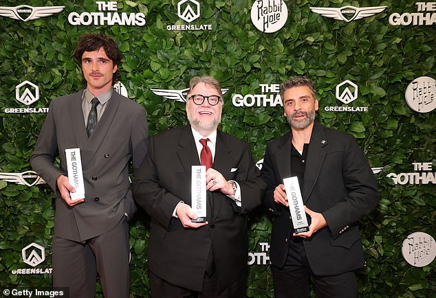 Jacob Elordi, Guillermo del Toro and Oscar Isaac earned the Vanguard Tribute award for the big-budget remake of Frankenstein