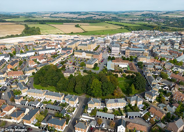 The inheritance of the Duchy of Cornwall has made the new Prince of Wales the biggest private landowner in Britain, with a a £1.2billion holding across 23 counties. Here, Poundbury reflects King Charles III's traditional approach to architecture and urban planning