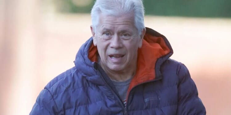 Brit granddad who ‘tried to drown daughter-in-law lover in Florida pool’ seen back in the UK…after getting back with her