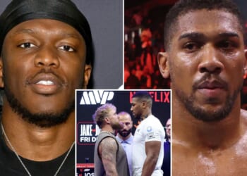 KSI reveals the five-word message he sent Anthony Joshua ahead of Jake Paul fight