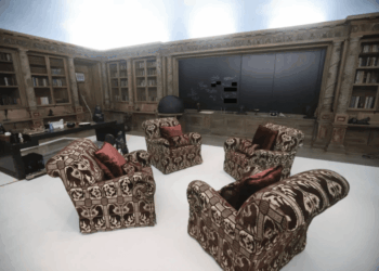 New bombshell pics show inside Jeffrey Epstein's paedo island home with spa & bizarre dental room with faces on wall